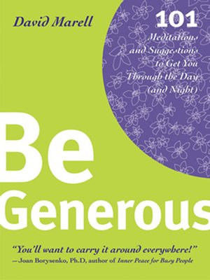 Be Generous - ebook